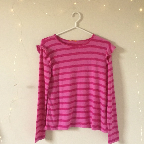 Girls pink striped top - Picture 2 of 3